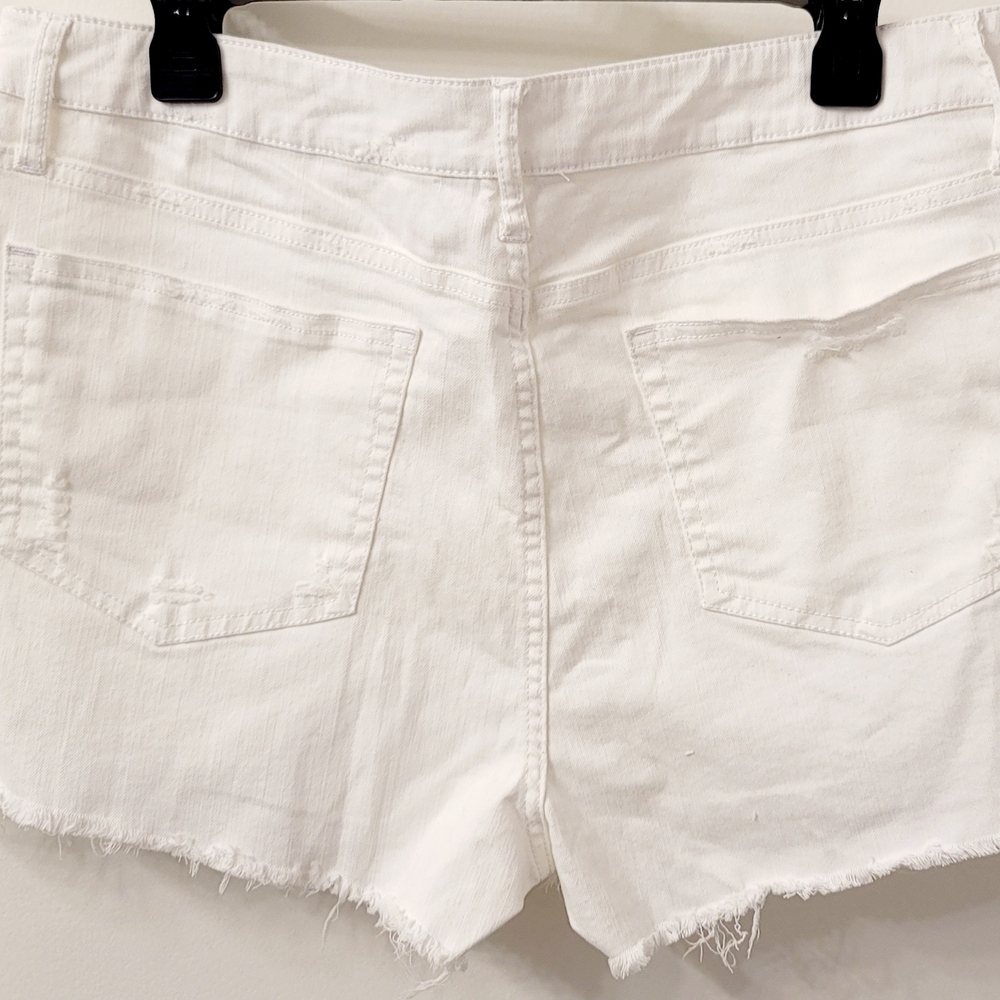 Women's White Denim Shorts